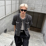 パールビジューノーカラージャケットCJ1043