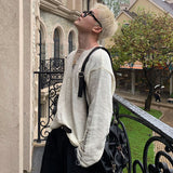 ハイダメージVカットカットソー(5COLOR)CT1161