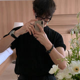 ラウンドネックサマーニット(2COLOR)CT1055