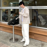 スプリングカラーチェックシャツ(2COLOR)CT1117