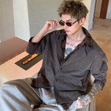 チェックシャツレーヤードカーディガン(2COLOR)CT1206