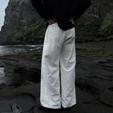 リネンホワイトパンツCB1079