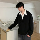 フェイクシャツスウェットトレーナー(2COLOR)CT1110