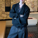 Vネックレースアップカットソー(3COLOR)CT1166