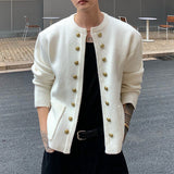 ゴールドボタンノーカラージャケット(3COLOR)CJ1051