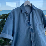 ハーフデニムシャツCT1134