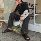 ラウンドネックチェックカーディガン(2COLOR)CT1153