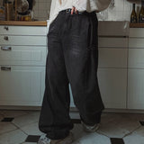 ウォッシュドワイドレッグデニムパンツCB1072