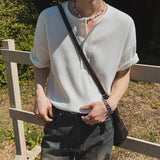 ヘンリーネックワッフルカットソー(2COLOR)CT1223
