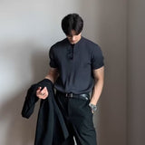 ベーシック半袖リブニット(4COLOR)CT1080