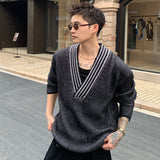 ストライプVネックニット(3COLOR)CT1190
