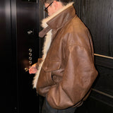 ファーカラーレザージャケット(2COLOR)CJ1053