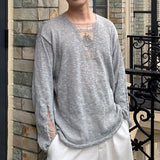 ハイダメージVカットカットソー(5COLOR)CT1161