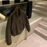 スタンドカラーレザーパッドコート(2COLOR)CJ1069