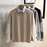 レイヤード風シャツニット(3COLOR)CT1049