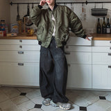 ウォッシュドワイドレッグデニムパンツCB1072