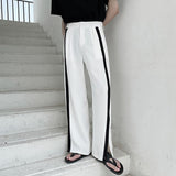 ライン入りスリットストレートパンツ(2COLOR)CB1046