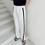 ライン入りスリットストレートパンツ(2COLOR)CB1046