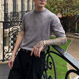 シンプルハーフスリーブニット(3COLOR)CT1160