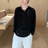 レースアップダメージニット(4COLOR)CT1155