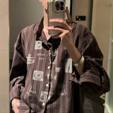 プリントストライプシャツ(2COLOR)CT1156