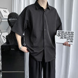 半袖ストライプシャツ(2COLOR)CT1043