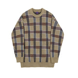 チェックルーズニットCT1174