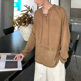 レースアップダメージニット(4COLOR)CT1155