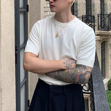 シンプルハーフスリーブニット(3COLOR)CT1160