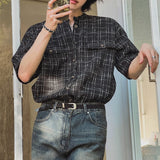 ラウンドネックチェックカーディガン(2COLOR)CT1153