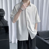 半袖ストライプシャツ(2COLOR)CT1043