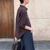 プリントストライプシャツ(2COLOR)CT1156