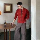 ゴールドボタンノーカラージャケット(3COLOR)CJ1051