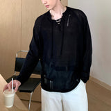 レースアップダメージニット(4COLOR)CT1155