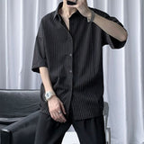 半袖ストライプシャツ(2COLOR)CT1043