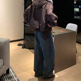 レザーポケットデニムパンツCB1077