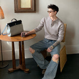 ハーフジップスマートニット(4COLOR)CT1208