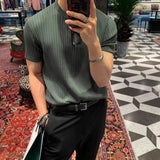 ベーシック半袖リブニット(4COLOR)CT1080