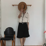 モノトーンニットシャツCT1129