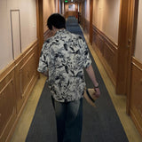 ボタニカルフラワーシャツCT1127