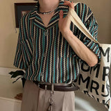 ストライプキューバシャツCT1126