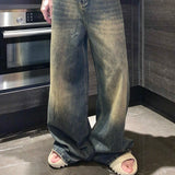 ウォッシュドワイドレッグデニムCB1045