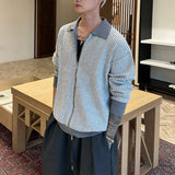 ストライプフルジップニット(3COLOR)CT1165