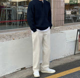 ラウンドネックケーブルニット(2COLOR)CT1096