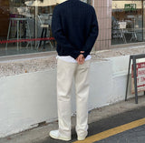 ラウンドネックケーブルニット(2COLOR)CT1096