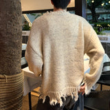 パッチワークダメージニットCT1199