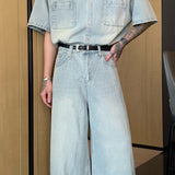 ハーフデニムシャツセットアップCS1038