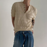 ハーフボタンケーブルニット(2COLOR)CT1074