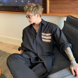 ニットポケットストライプシャツ(2COLOR)CT1171