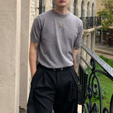 シンプルハーフスリーブニット(3COLOR)CT1160